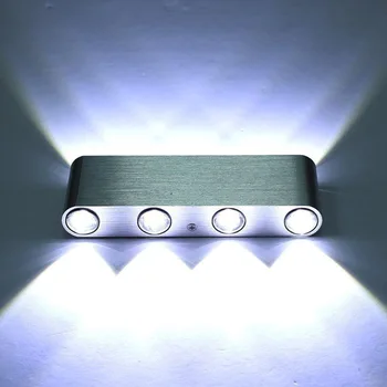 

2018 New Wall Light Indoor Lights 4W 6W 8W LED Wall Lamps AC100V/220V Aluminum Decorate Wall Sconce bedroom LED Wall Light