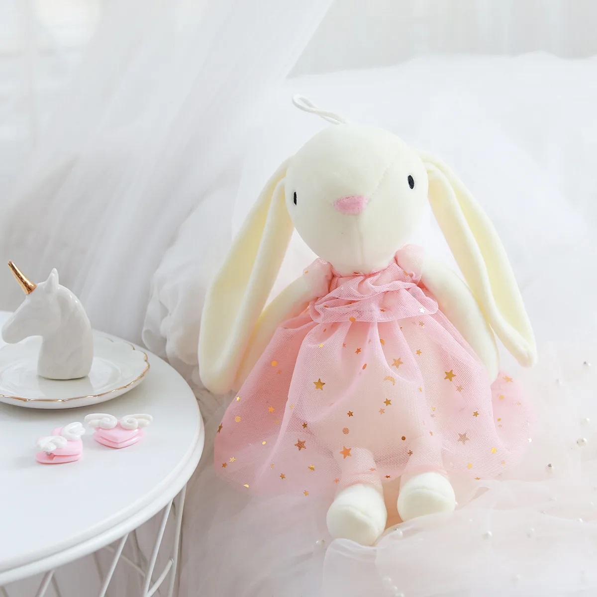 

Lovely Soft Yarn Skirt Rabbit Plush Toy Yarn Skirt Mouse Monkey Doll Girl Gift