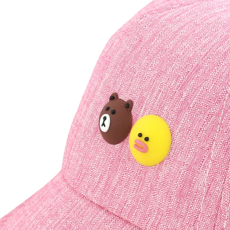 Casual Cotton Baby Cap For Girls Thin Spring Summer Baby Sun Cap Cartoon Bear Ears Newborn Boys Hat Fashion Baby Girls Clothing (2)
