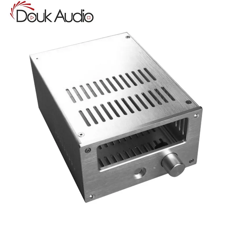 Silver Aluminum Chassis Vacuum Tube Headphone Amp Enclosure DIY Amplifier