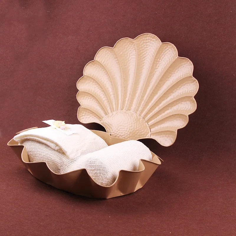Newborn Photo Studio Shooting Photography Props Colored Wrought Iron Shell Bebes Accesorios Recien Nacido Baby Posing Sofa Props
