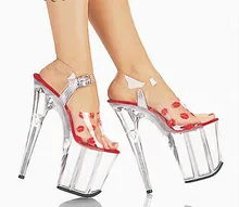 Korea sexy schuhe mit hohen sandalen Lippen sexy pole dance performances sandalen Braut sandalen bilder