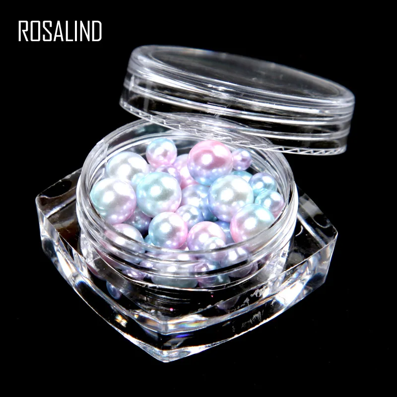 ROSALIND 3D Nail Art Красочные Стразы 12 цветов украшения для ногтей 3D маникюрные колеса для DIY ногтей красота