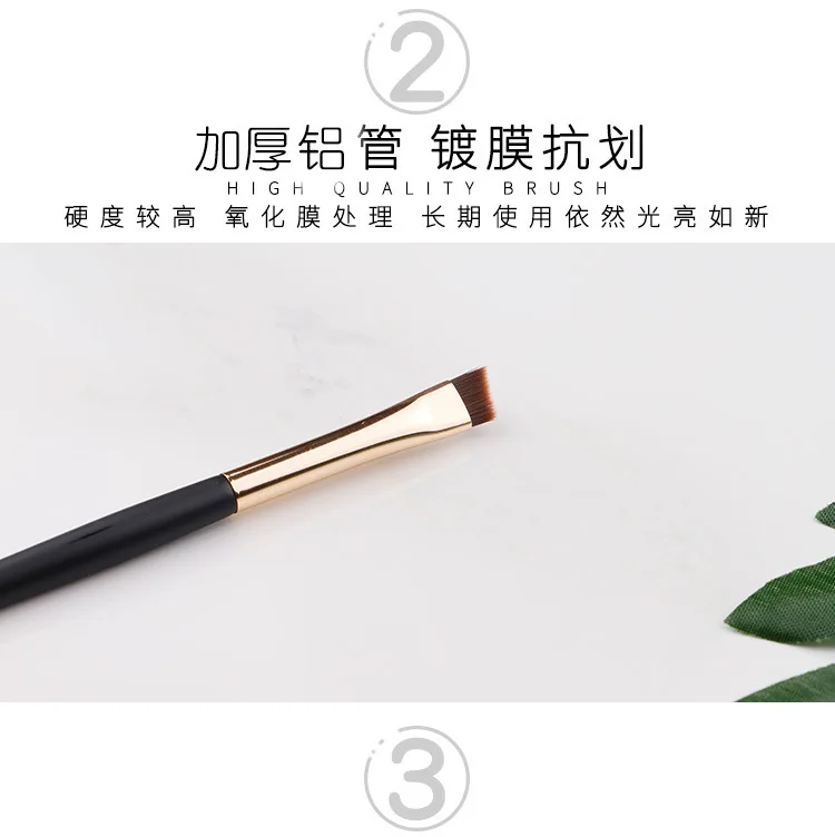 1pcs professional eye makeup brush oblique eyebrow brush art setting pen tassel professional beauty tools