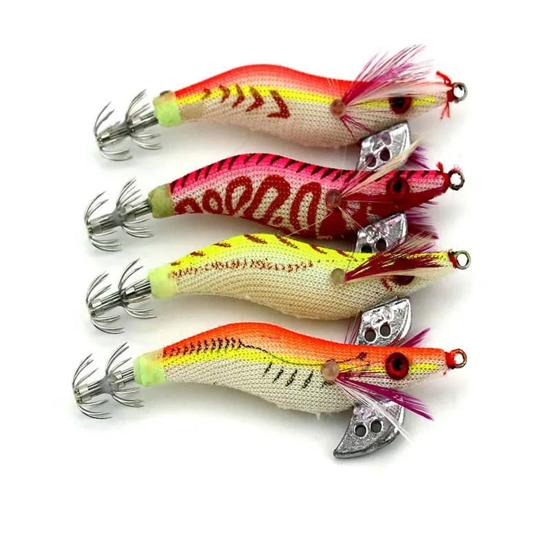 

Free Shipping 5PCs Hot Pesca ABS Isca Artificial Simulation Shrimp Bait with Circle Hook Squid Jig 8cm 7.2g Fishing Wobbler