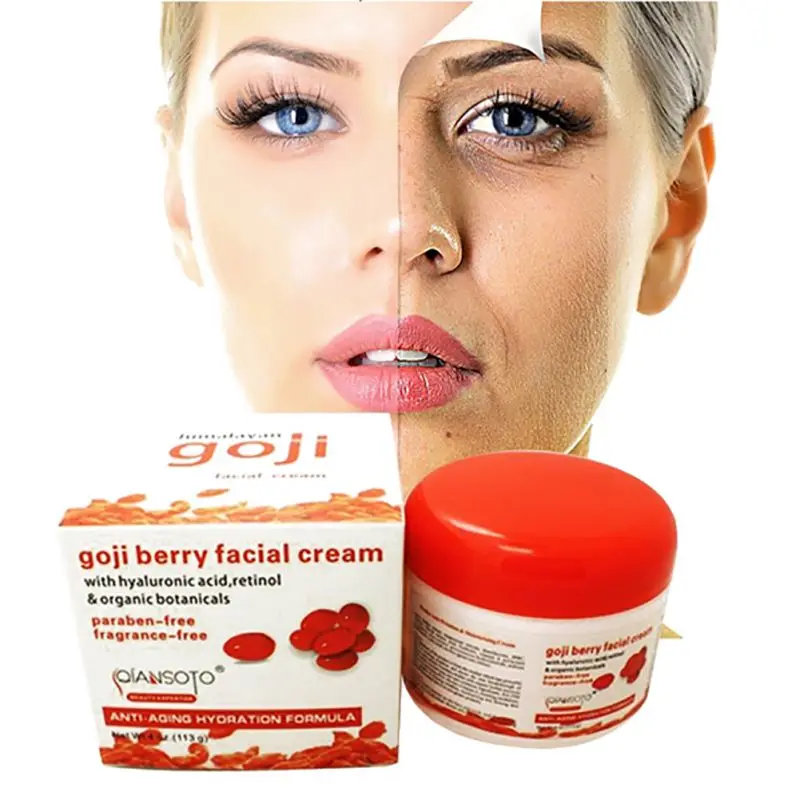 

1pc Raw Materials Goji Nourishing Anti Wrinkle Facial Cream Imported Skin Care Anti Aging Wrinkle Firming Face Care