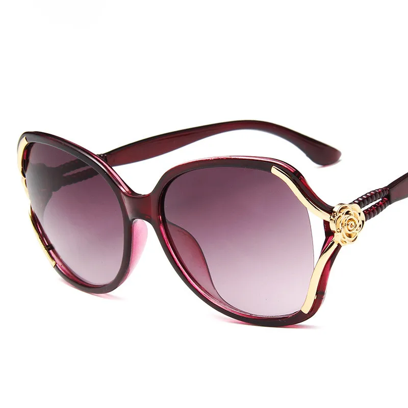 Солнцезащитные очки для женщин, Ретро стиль, для девушек, для вождения, роскошные очки, элегантные, модные, для девушек, солнцезащитные очки, УФ 400, новинка, женские зеркальные очки - Цвет линз: Красный