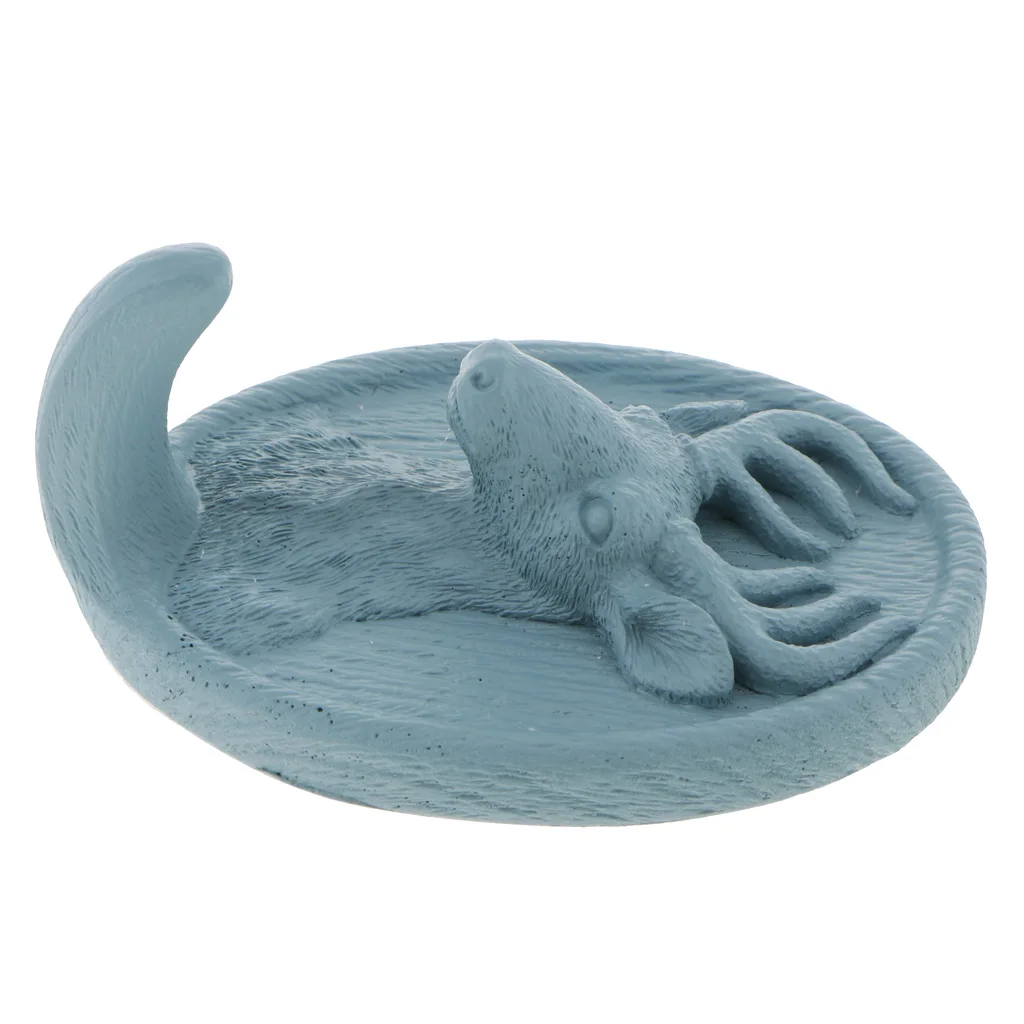 3D Resin Animal Deer Head Sticker Self-Adhesive Hanger Hooks Wall Door Bag Keys Hat Hangers