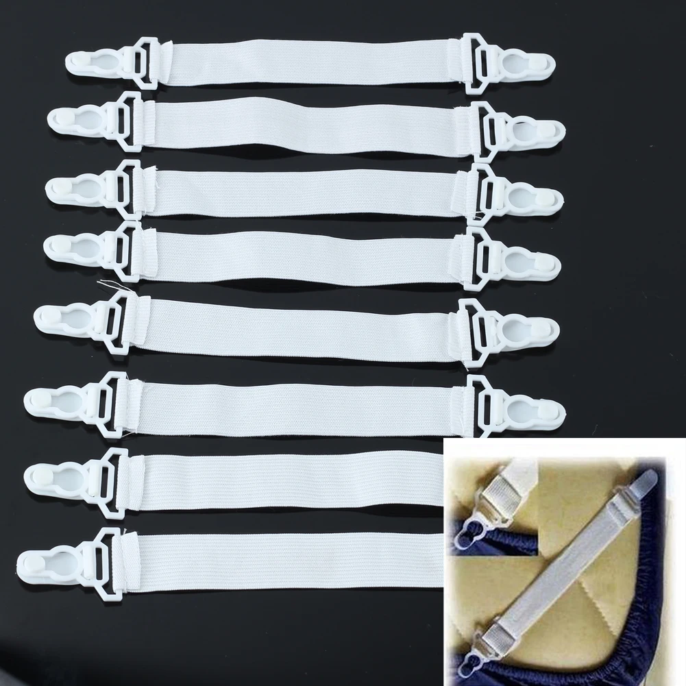 

4pcs Multipurpose Elastic Bed Sheet Clip Mattress Cover Blankets Grippers Clip Holder Fasteners Home Bedroom Tool Hot