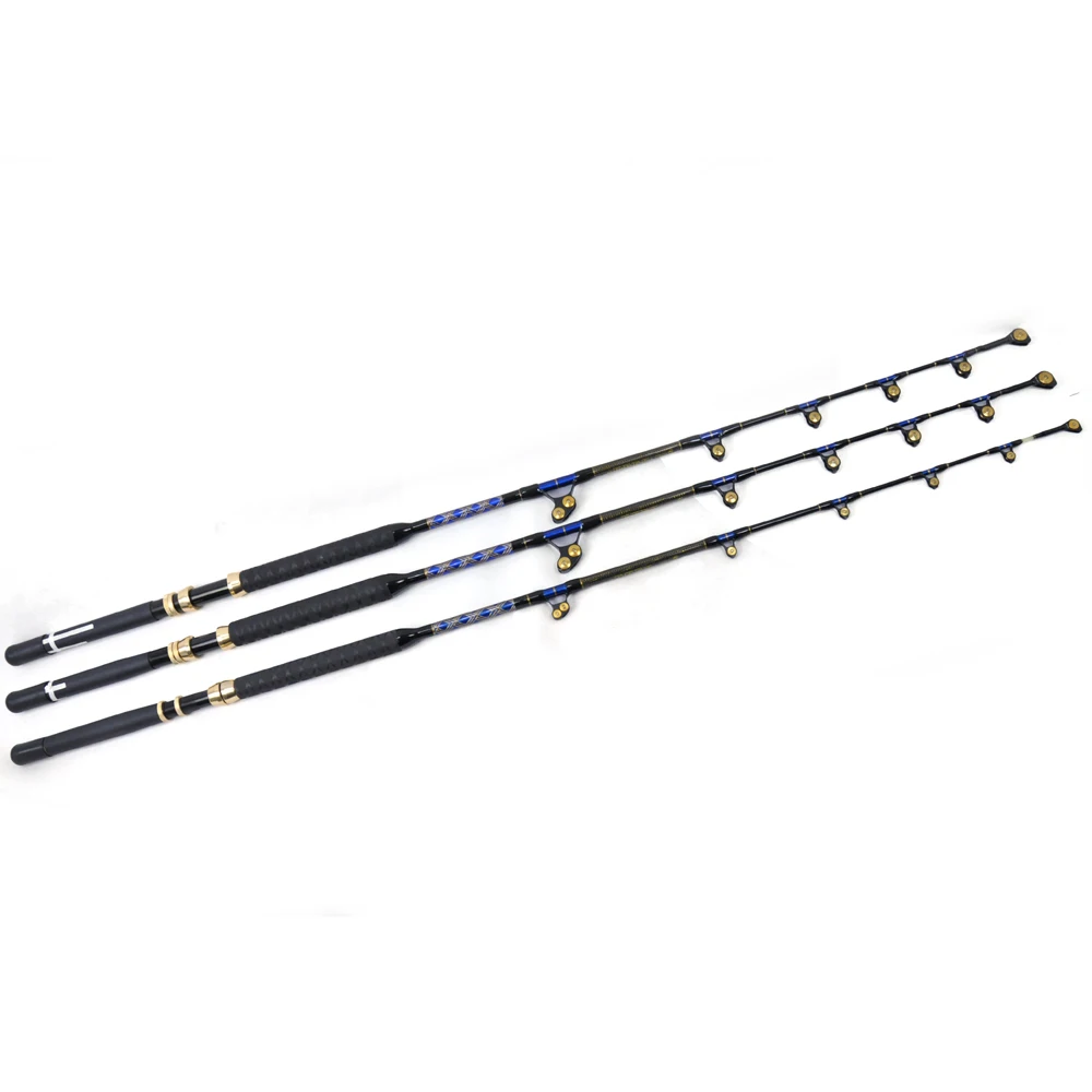 2018 eliminator nylon butt Sea Trolling Rod 80-130LBS Fishing Trolling Rod with Straight Butt 
