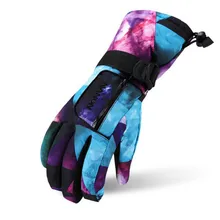 Уличные водонепроницаемые Зимние перчатки для катания на лыжах Семейные перчатки для верховой езды для мужчин и женщин, ветрозащитные спортивные перчатки для катания на лыжах