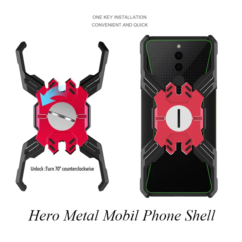 Чехол для Xiaomi Black Shark 2 роскошный металлический противоударный чехол Hero