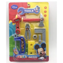 Дисней Минни Микки Маус технические Инструменты Набор инструментов плоскогубцы игрушки ролевые игры для детей подарок