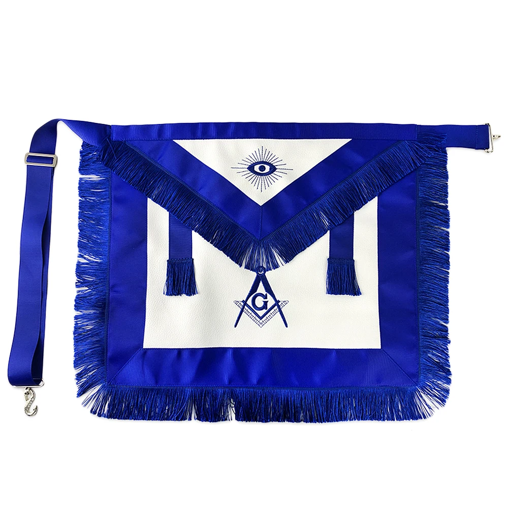 Masonic Royal Arch Hand Embroidered White Polyester Gloves Great gift for apprentice freemason member