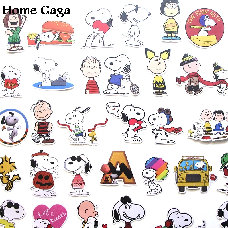 Homegaga 40 шт., креативные значки с мультяшными собаками из мультфильмов, сделай сам, наклейки на стену, ноутбук, чехол для телефона, скрапбукинг, альбом D1847