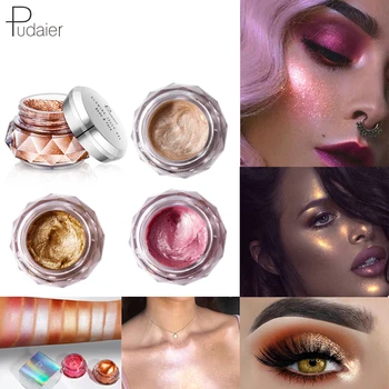

Mermaid Shiny Eye Shadow Cream 3D Face Contour Makeup Highlighter Jelly Gel Smooth Pigment Waterproof Brighten Glow Cosmetic