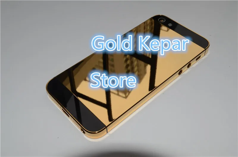 24K золотой корпус для iphone 5 24K Золотая обшивка корпуса для iphone 5 со всеми боковыми кнопками