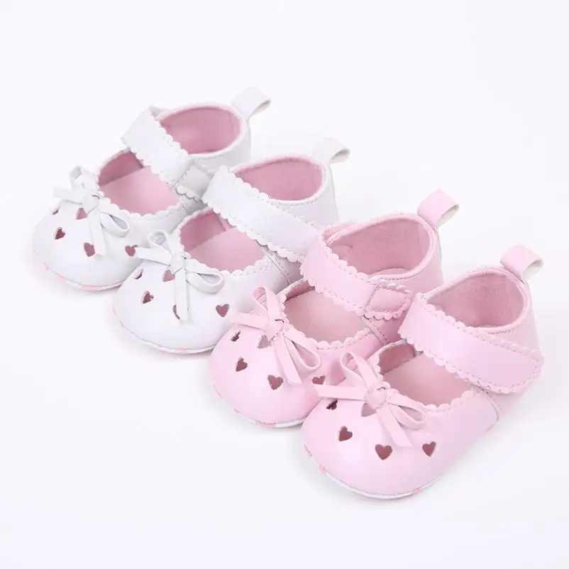 Low Price Loss Sale Newborn Infant Baby Girls Crib Shoes Soft Sole Anti slip Sneakers Bowknot 