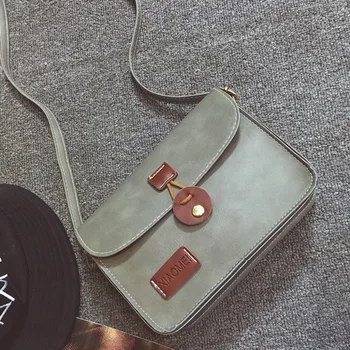 

Women's Fashion Messenger Bags leather Buckle Crossbody Shoulder Bags Retro Wide Strap Square Messenger Bag cover Flap casual