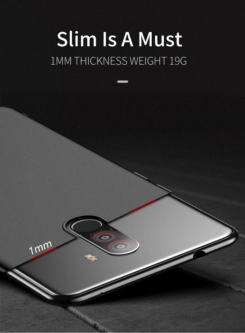 Для Xiaomi Pocophone F1 чехол тонкий кожаный матовый чехол для Xiaomi F1 Pocophone F1 чехол Xiomi жесткий матовый чехол Xiaomi Poco F1 чехол