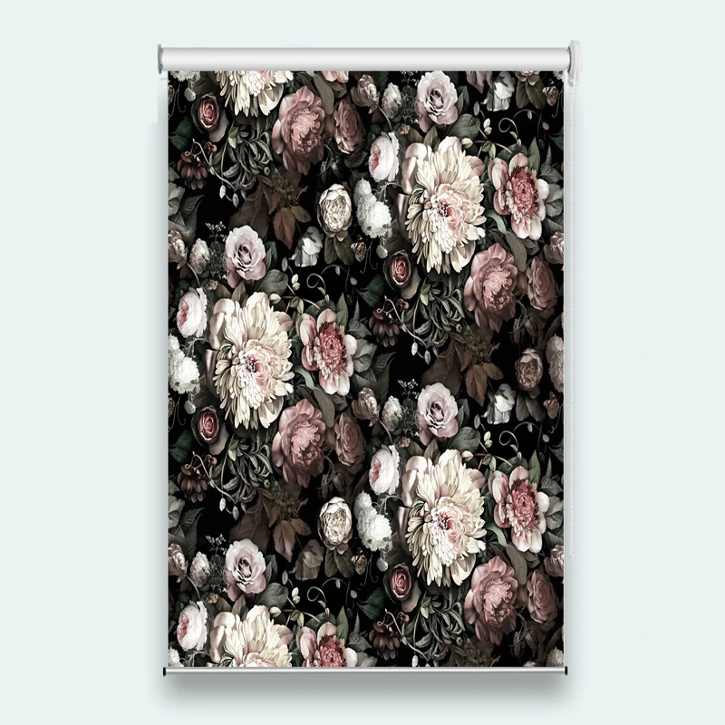 Flower roller blinds on the window living room bedroom 3D roller blinds 2019 Interior design Flower roller blinds on the window living room bedroom 3D roller blinds 2019 Interior design