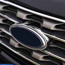 Для Ford Explorer ABS Хромированная передняя средняя решетка гриль кольцо накладка 1 шт. аксессуары для автомобиля