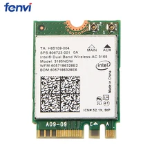 433 м Беспроводной NGFF сети Wi-Fi, карта с процессором Intel AC 3165 3165NGW Bluetooth 4,2 Dual Band 2,4 ГГц/5 ГГц 802.11ac для Windows7/8/10