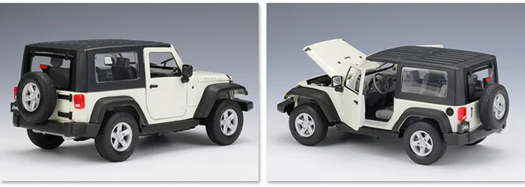 RIAN DAY 1/24 масштабная модель автомобиля игрушки США 2007 Jeep Wrangler SUV литая модель Металлический Игрушечный Автомобиль для подарка/коллекции/украшения/детей