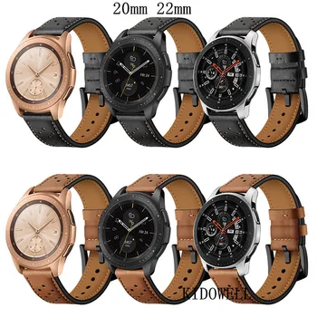 

22mm Leather Watchband For Samsung Galaxy Watch 46mm Gear S3 Band 20mm Quick Release Strap For Samsung Galaxy Watch 42mm 10pcs