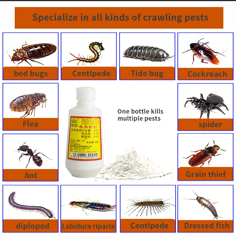 

1pc Effective TERMITES Kill Ants Cockroach Multi Pest Bait New Arrival Powder Killing Termite Fleas Insect Killer Pest Repeller