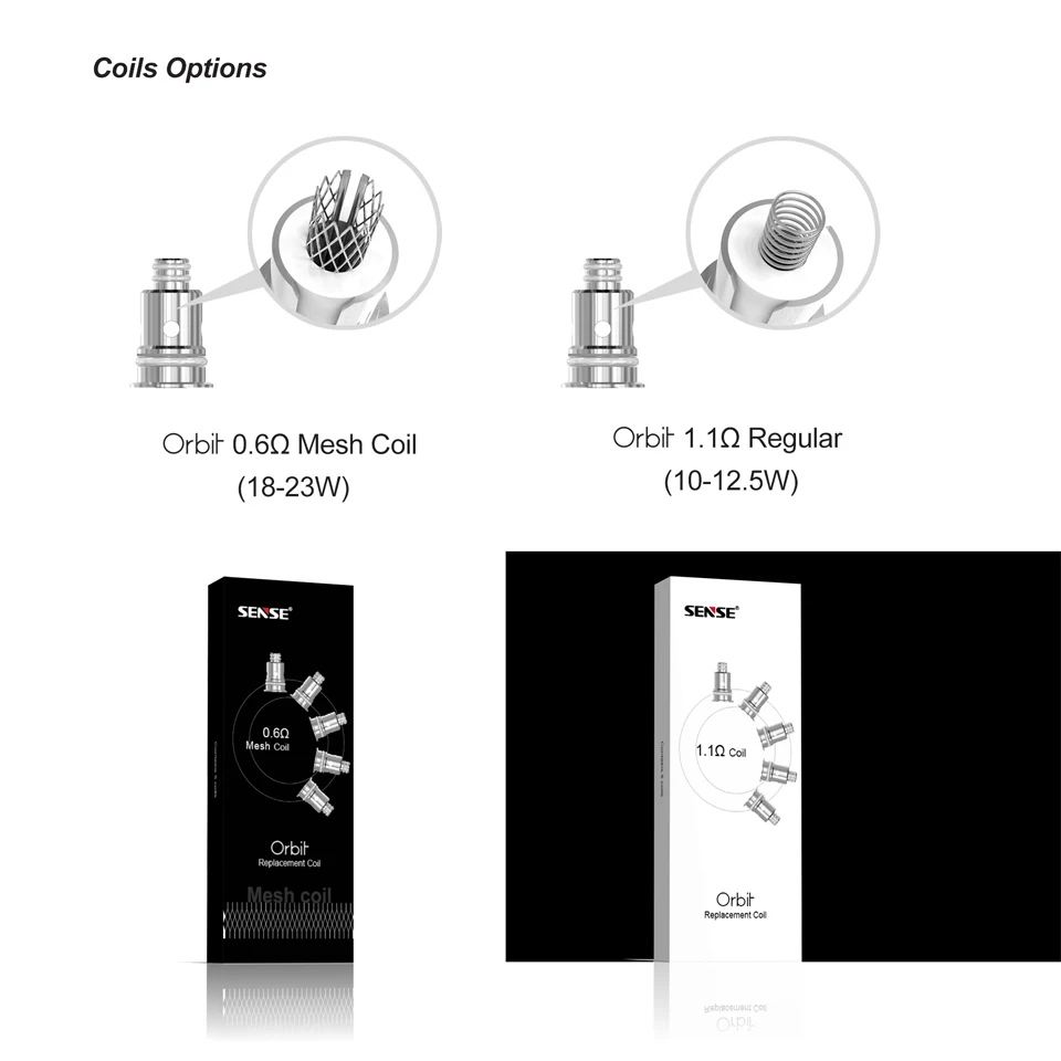 электронная сигарета Оригинальный Sense Orbit TF Pod система vape ручка комплект 1100 мАч