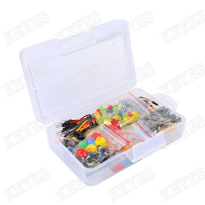 Starter Kit for Arduino Resistor /LED / Capacitor / Jumper Wires / Breadboard resistor Kit with Retail Box