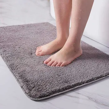 

Indoor Bathroom Rug Non-slip Set Absorbent Dirt Catcher Rectangle Floor Mats Feet Soft Microfiber Home Carpet Anti-skid Bath Mat