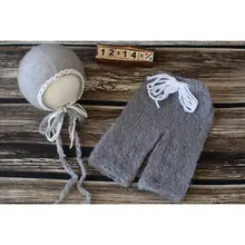 Г. Новая модная детская шляпа и брюки мохер полный комплект Одежда для новорожденных шапочка для мальчиков реквизит