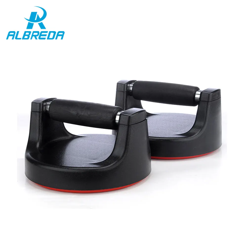 ALBREDA 1 Pair Non Slip Rotating Push Up Stand Bars