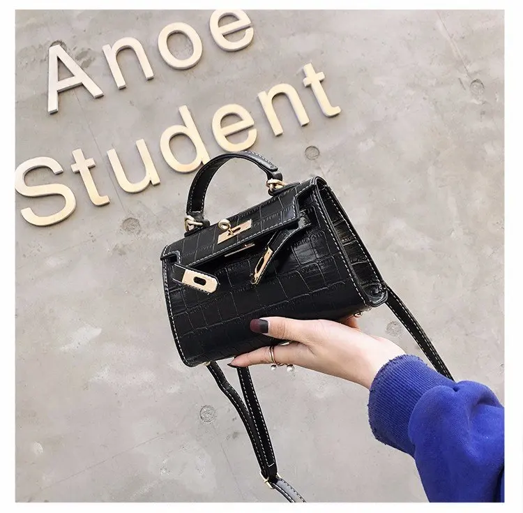Cuir yellow Brown Brown Messenger Bolsa Bourgogne Poitrine Kate Femme tout Pierre red Pu De Main 2019 À Black Femininas Sacs Femmes Bandoulière Sac Fourre wRAqqpvn