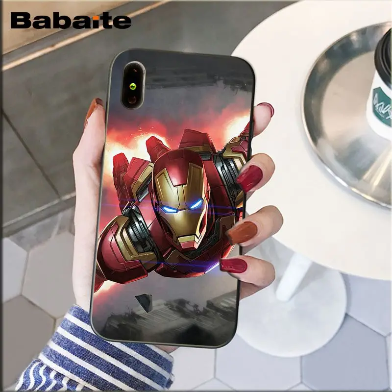 Babaite Супермен железный человек Дэдпул герой ТПУ Мягкий силиконовый чехол для телефона для iPhone 8 7 6 6S Plus 5 5S SE XR X XS MAX чехол - Цвет: A11