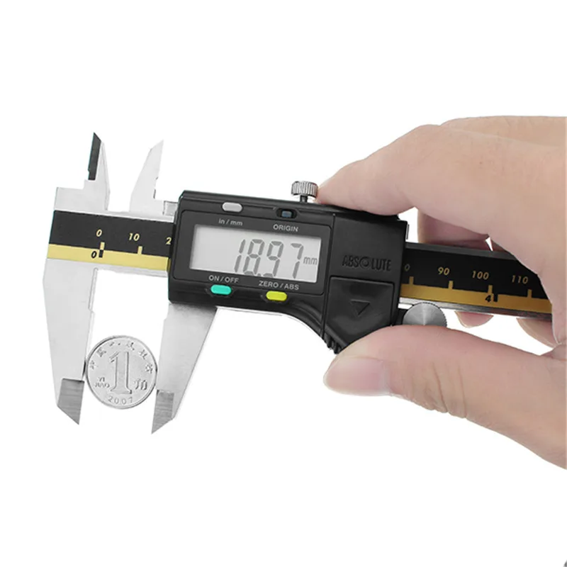 Digital Caliper 6 Inch 0 150mm 0.01mm Stainless Steel Electronic