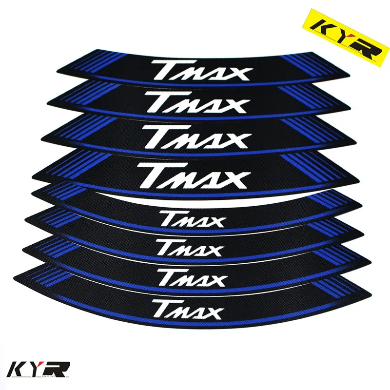 Высококачественные полосы обода мотоцикла "TMAX" логотип наклейки колесные наклейки для YAMAHA TMAX 500 530 все