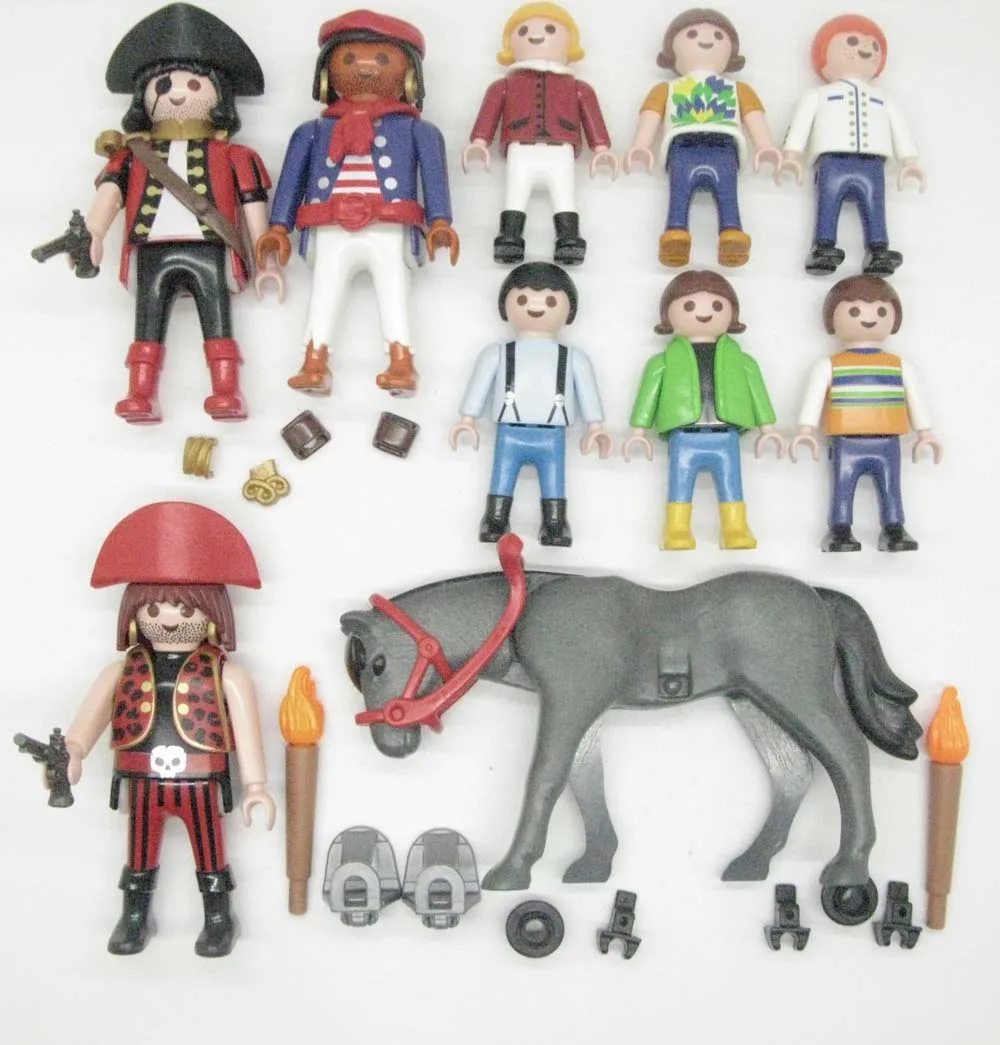 10 шт. Playmobil Geobra Пиратская конструкция рабочий конь свободная фигура A74W |