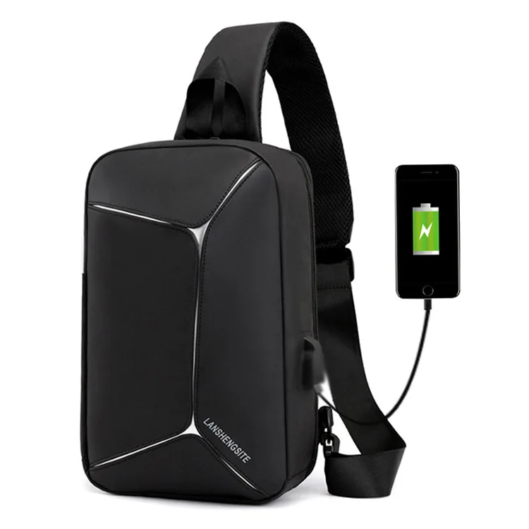 

2019 New Multifunction Crossbody Bag for Men Anti-theft Shoulder Messenger Bags Male Waterproof Short Trip Chest Bag Pack X2-30