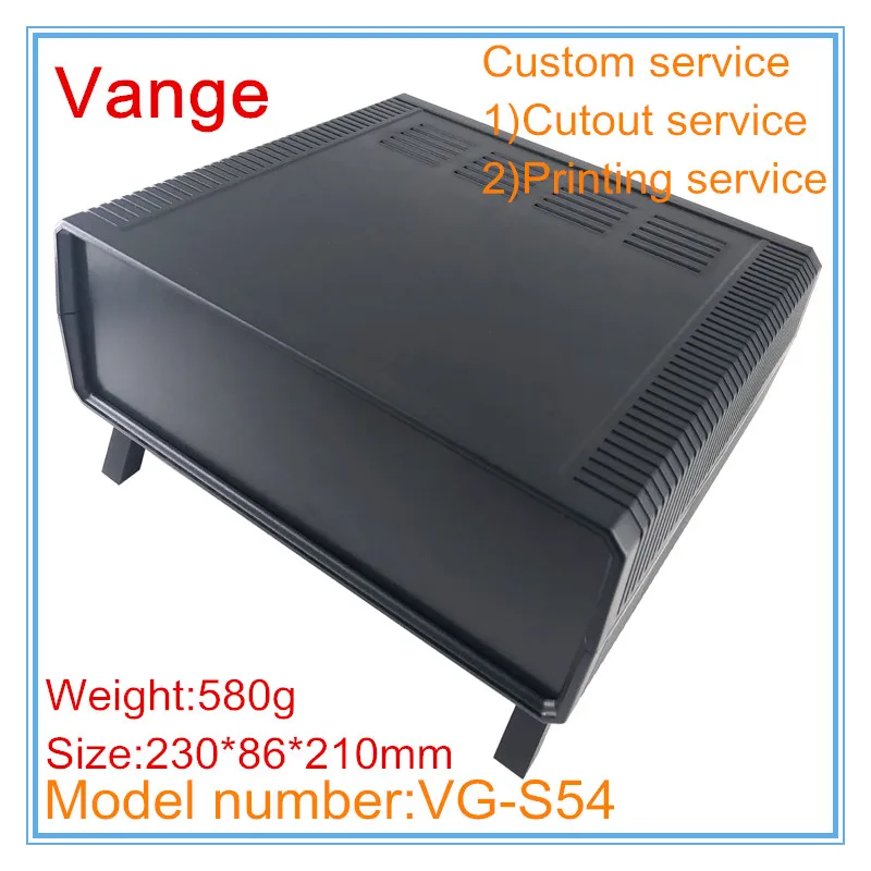 

1pcs/lot extruded injection housing 230*86*210mm ABS plastic enclosure project box for electrical transducer