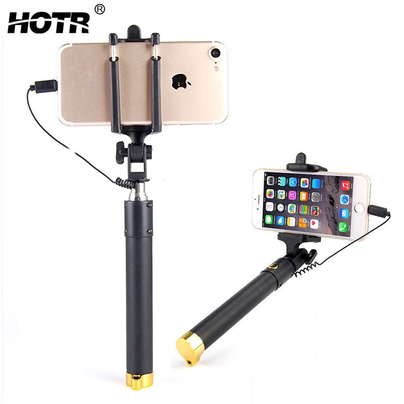 

Good Quality Wired Selfie Stick Monopod Palo Selfie Extendable For Iphone 6 6s Plus 5 5s SE 4s for Samsung Note 9 8 S8 S9 Plus