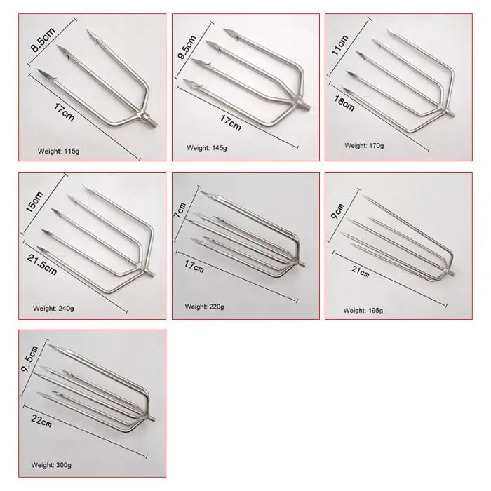 Нержавеющая сталь зубец гарпун рыболовная вилка ледоколы аксессуары снасти рыболовный инструмент WHShopping