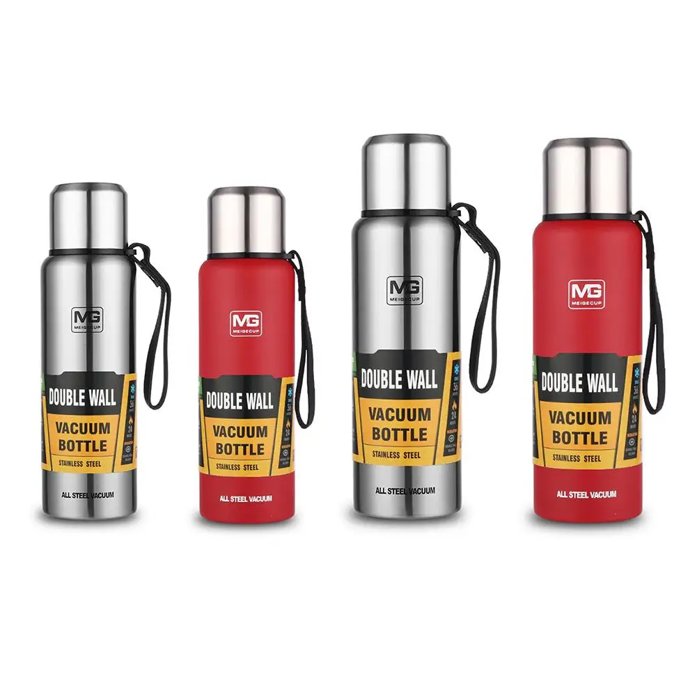 

1000ml 1500ml Insulated Water Bottle Russian Style Outdoor Bottle Portable Large Capacity Vacuum Cup Sports Vacuum Flask