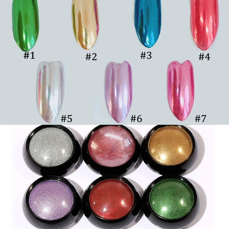 6 pots de paillettes de coloris différent lot A