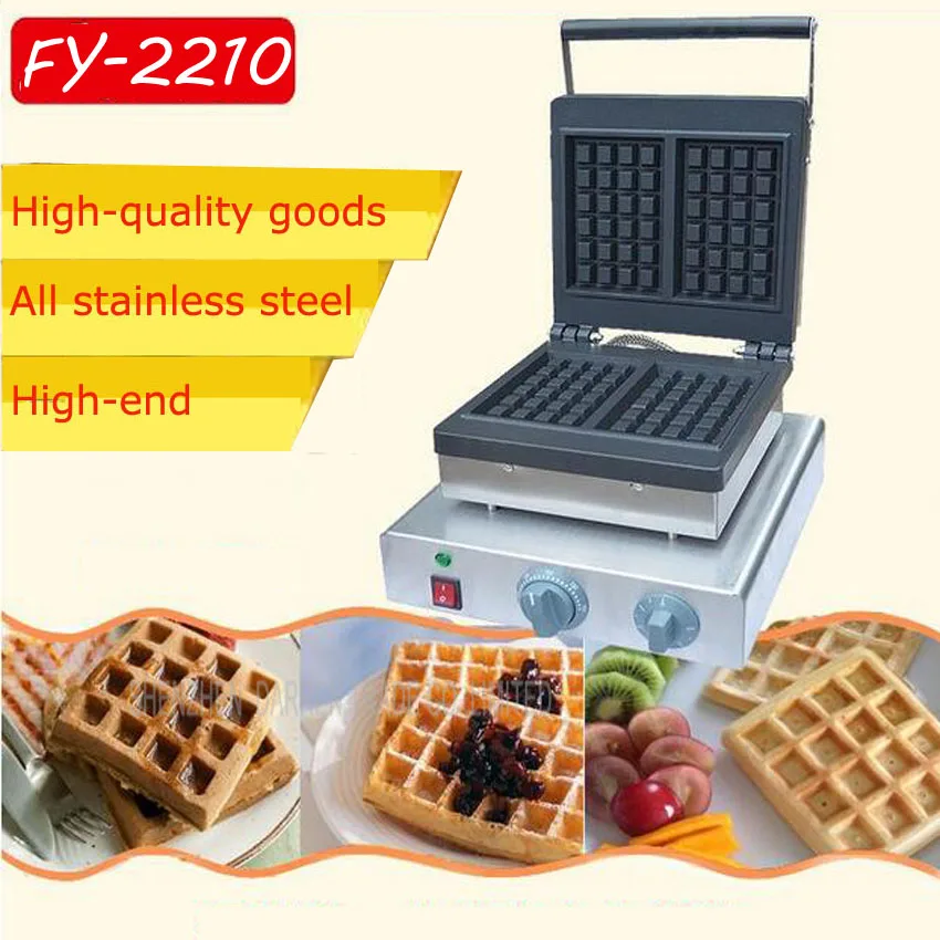 1PC FY 2210 Stainless steel waffle maker waffle machine commercial