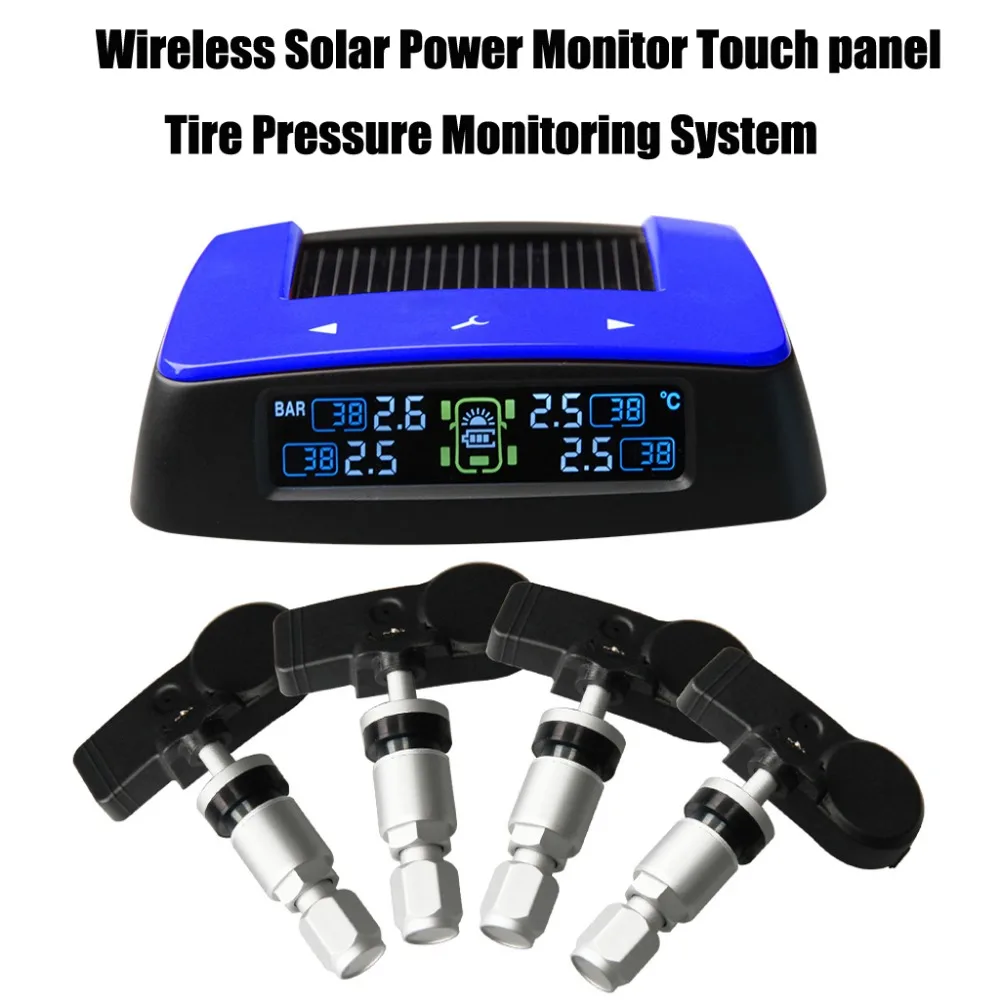 Tire Pressure Monitoring System Solar Power Monitor Touch ...
