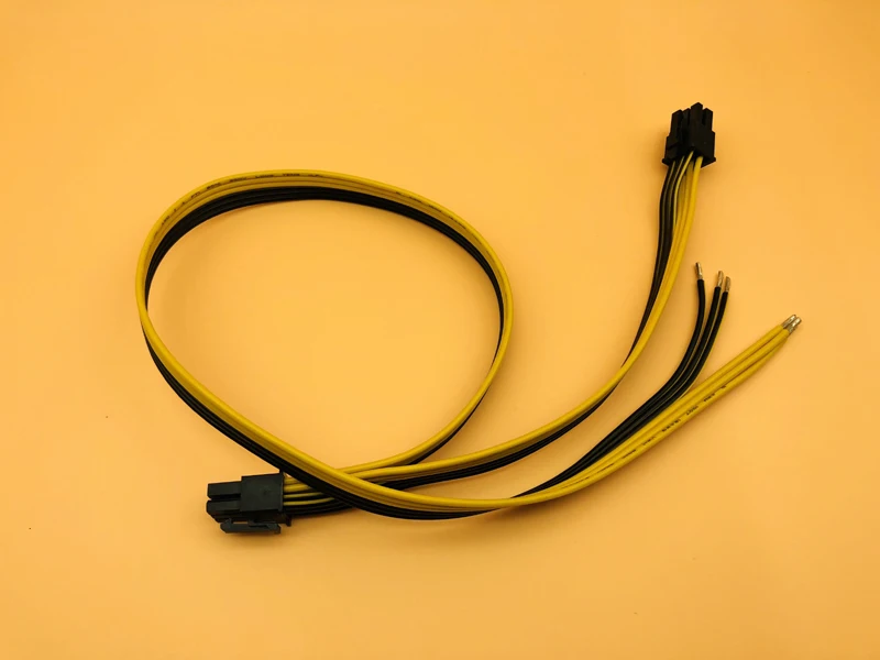 Dual 6pin 50+20cmPower Cable for DELL2950 1470 Series Server Power Conversion Graphics Card Cables Power Supply for BTC Mining