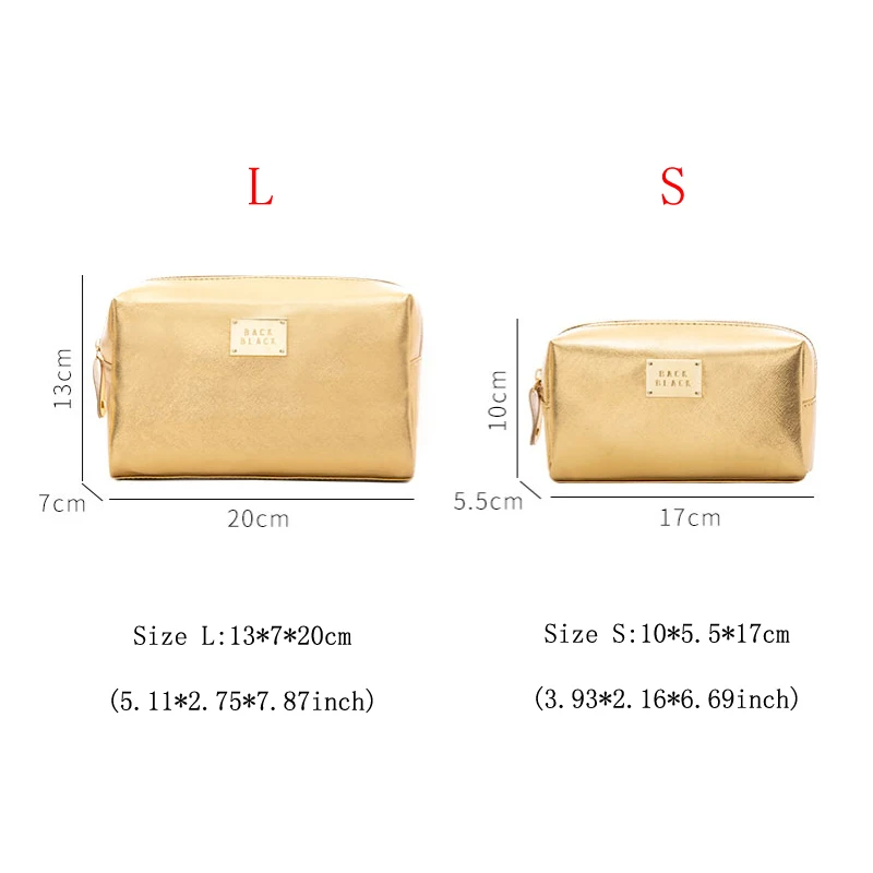 المرأة التجميل حقيبة لالماكياج الحقيبة الإناث المحمولة الجمال أدوات الزينة سفر المنظم حالة السيدات كبيرة الذهب الفضة حقيبة مستحضرات تجميل ...